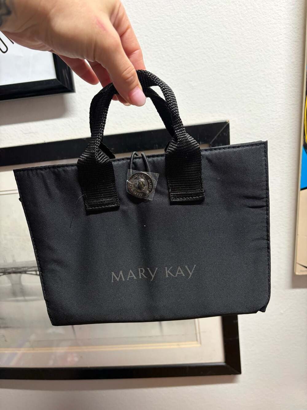 Mary Kay Travel Roll-Up Cosmetic Bag Black